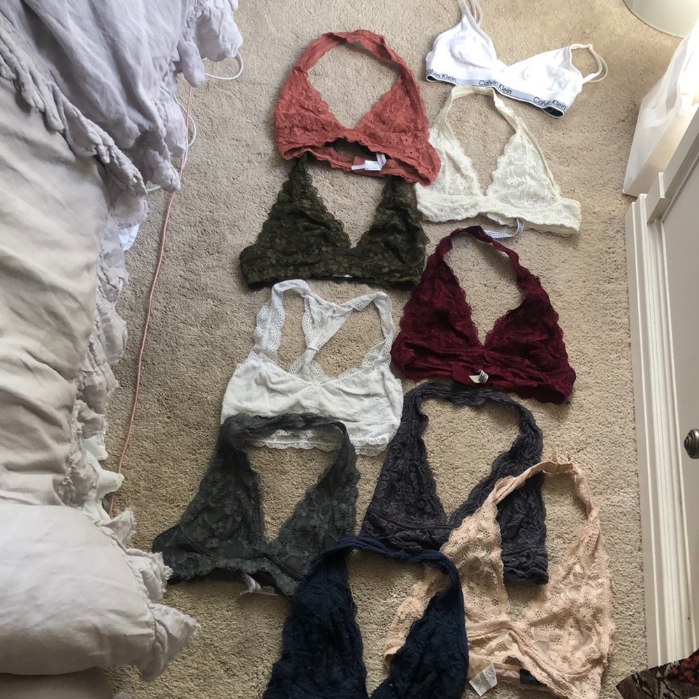 various bralettes